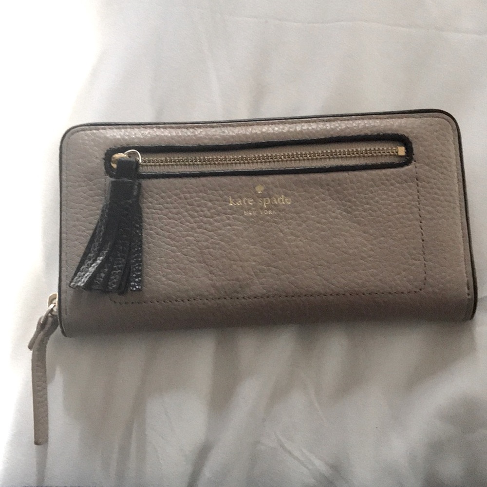 Kate Spade Taupe with Black Edging